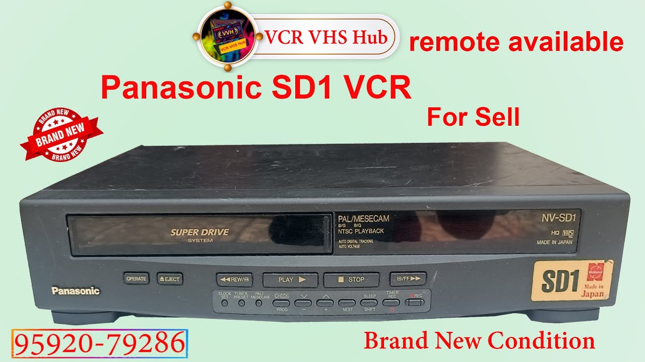 vcr for sale panasonic NVsd1 remote available 9592079286 YouTube