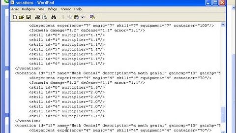 Tibia Tutorial - Creating New Vocation [XML]