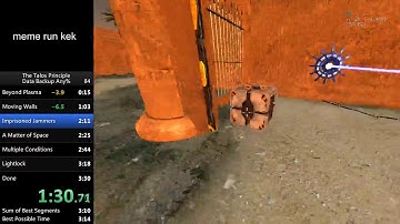 The Talos Principle - Data Backup Any% in 3:21 IGT / 3:26 RTA