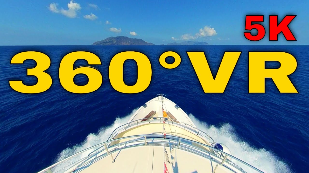 360° VR Speed Boat Trip Island Travel Vlog Oculus Glasses Sicily Italy ...