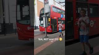 164, 407 and 213 at St nicholas #bus #london #sutton #tfl #viral