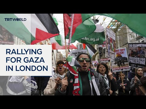 Pro-Palestinian marchers demand