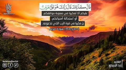 سورة مريم كاملة السورة التي ابكت 😔 النجاشي تلاوة جميلة جدا ارح قلبك ❤ بصوت هادئ Surah Maryam