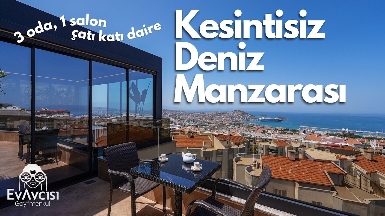 Deniz Manzaralı, Çatı Katı Daire | Kuşadası'nda Satılık Daire — YouTube