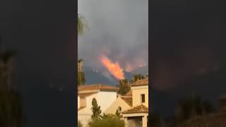 One of the worst forest fires in Spain