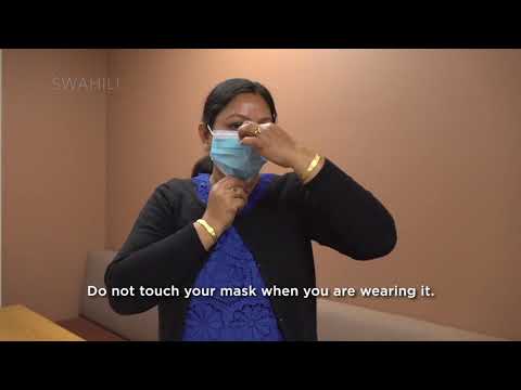 Swahili - How to Wear a Mask