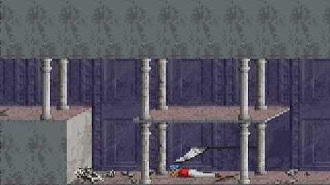 PRINCE OF PERSIA 2 Level (8/16) Classic [ MS-DOS Version ] eight level - lost city and flying heads