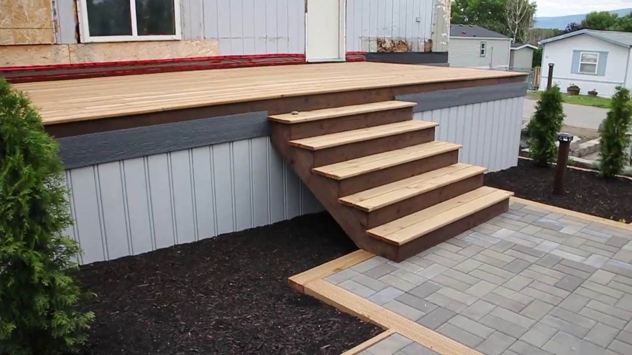 Exterior Stairs And Some Trim Work Mobile Home Exterior Stairs And Some Trim Work Mobile Home