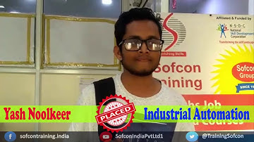 Yash Noolkeer Trained & Placed from Sofcon Pune