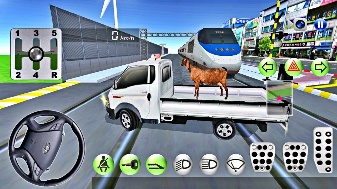 3D Driving Class Truck Vs Bullet Train Crazy Funny Driving - Android IOS Gameplay