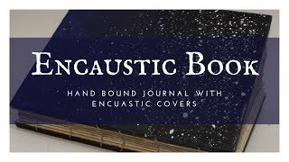 Handmade Encaustic Book with Coptic Binding