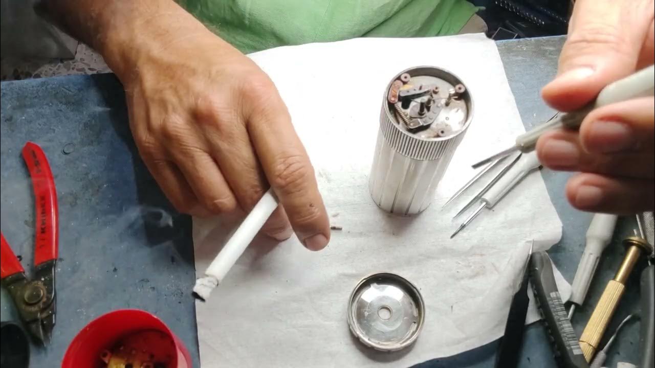 Dupont Table Cylindrical Lighter Accendino Encendedor repair
