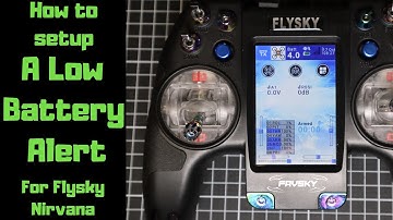 How to set up a low battery voice alert on the Flysky Nirvana (NV14)