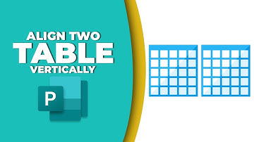 How to align two tables vertically in publisher