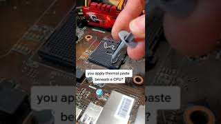 Putting Thermal Paste Under A Cpu 