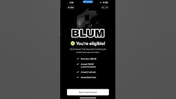 🎯 BLUM Airdrop Checker is LIVE  #Blum #cryptonews  #cryptoupdates
