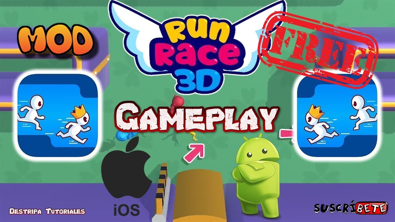 Run Racer Y8 🏃 Gameplay Run Racer 3D en Español + MOD Unlimited Money (1.1.3 ...