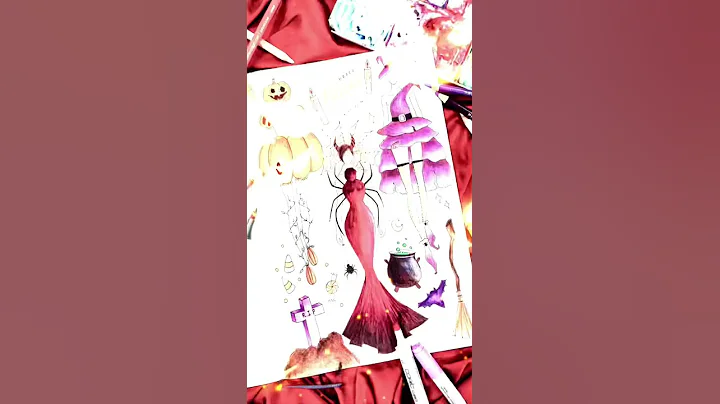 万圣节服装设计 Halloween Fashion Illustration 🎃 #shorts - 天天要闻