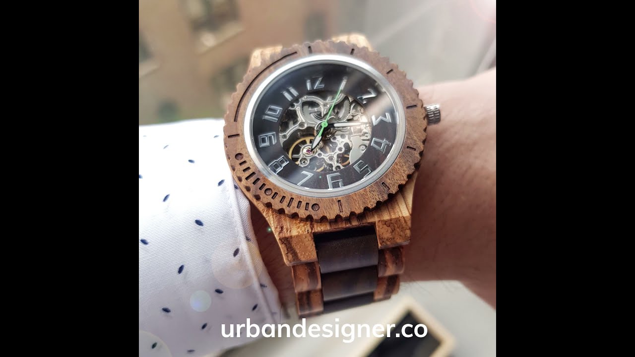 Eco Friendly Manual Mechanical Wood Watch For Men I Urban Designer