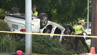 1 dead, 7 children injured in Germantown rollover crash
