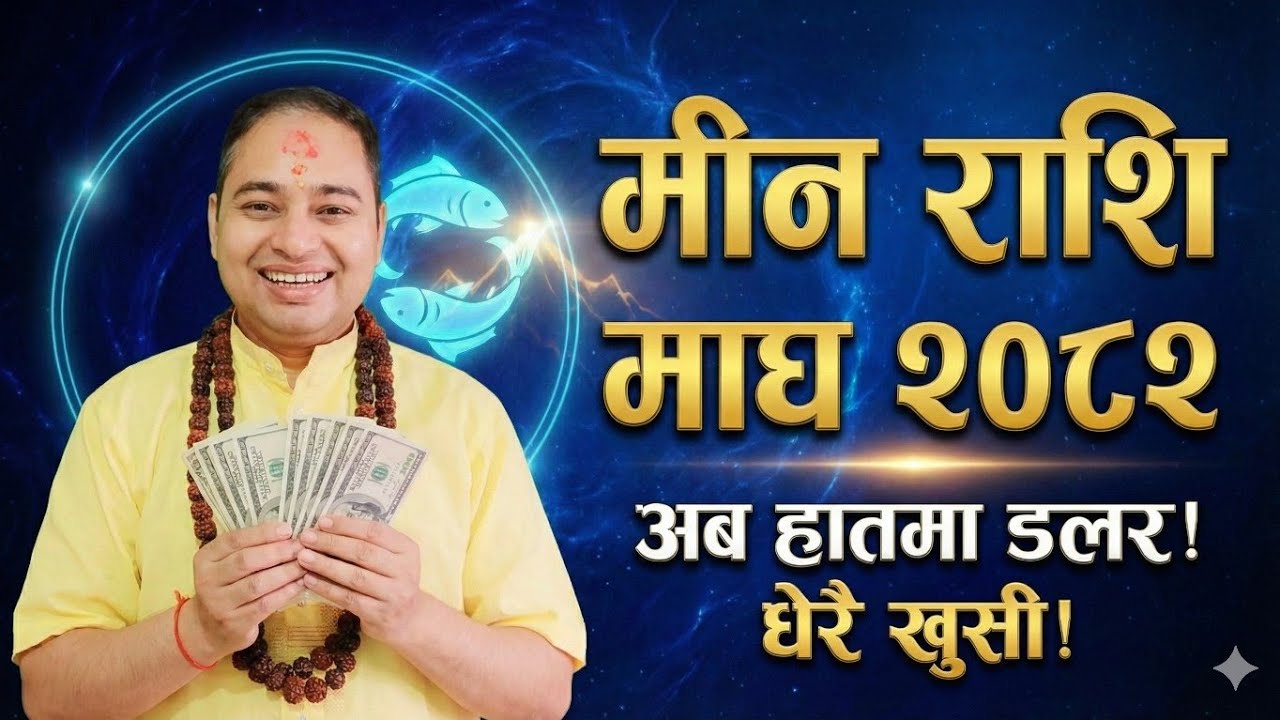 मीन राशिफल 2082 माघ महिना, Pisces Monthly Horoscope Magh 2082 | Meen Horoscope Magh 2082 | Career 