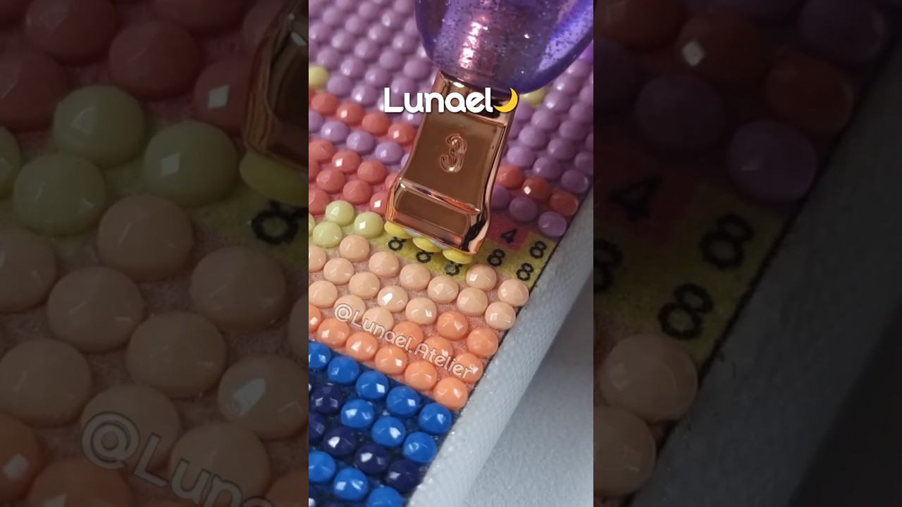 Diamond Painting 💛 Visual ASMR for Relaxation ｜Lunael🌙 #DiamondPainting #DiamondPaintingASMR #Shorts