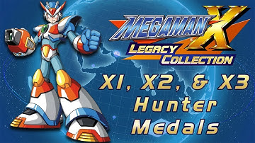 Mega Man X Legacy Collection - 100% Completing X1, X2, & X3 Hunter Medals [HQ Stream Archive]