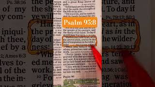 #bibleverses #psalm95:8 #harden #heart #provocation #temptation #wilderness