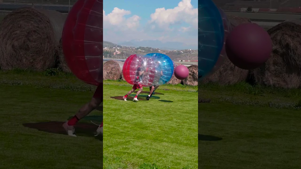 Bubble soccer a Verona 