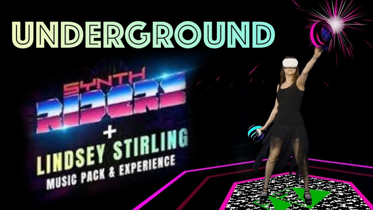 Synth Riders VR: Lindsey Stirling - Underground - Mixed reality gameplay
