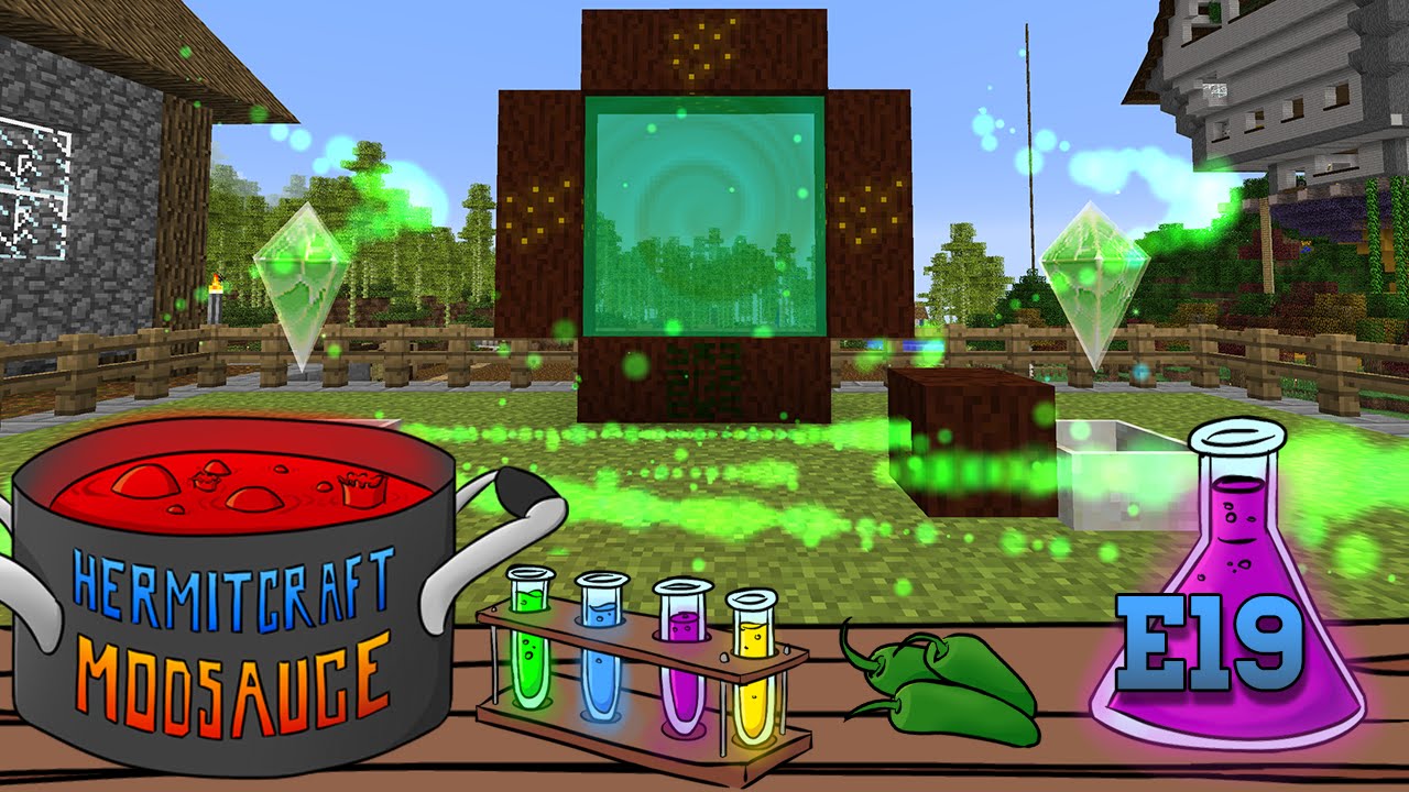 HermitCraft ModSauce: Ep19 - Elven Portal to Alfheim!