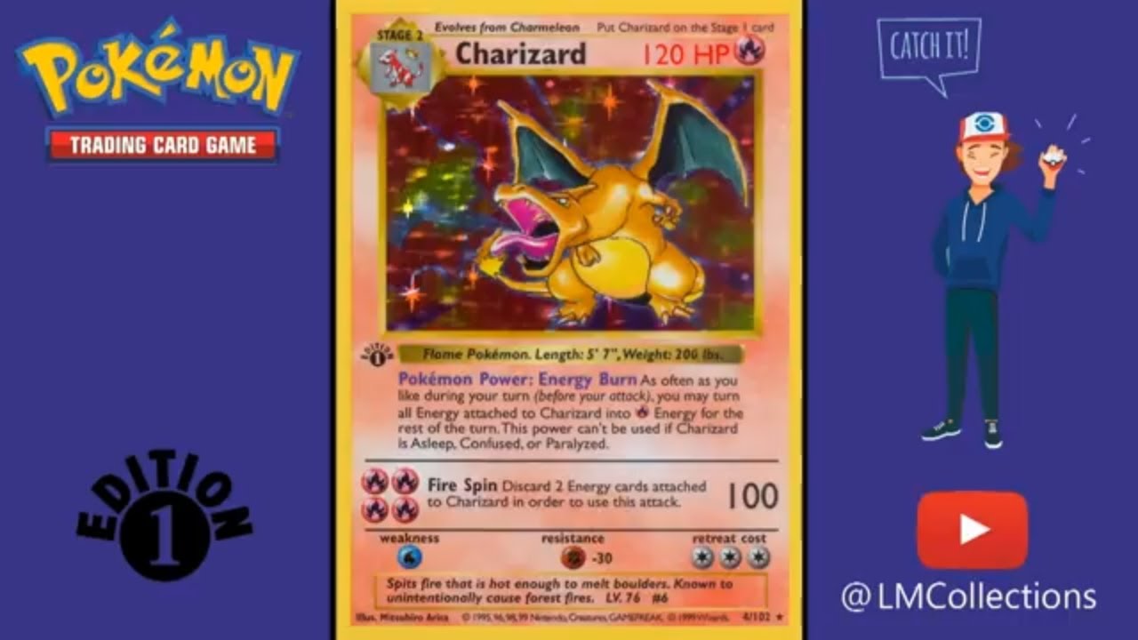 Pokemon Base Set Trading Card Game Setlist with Pictures - YouTube