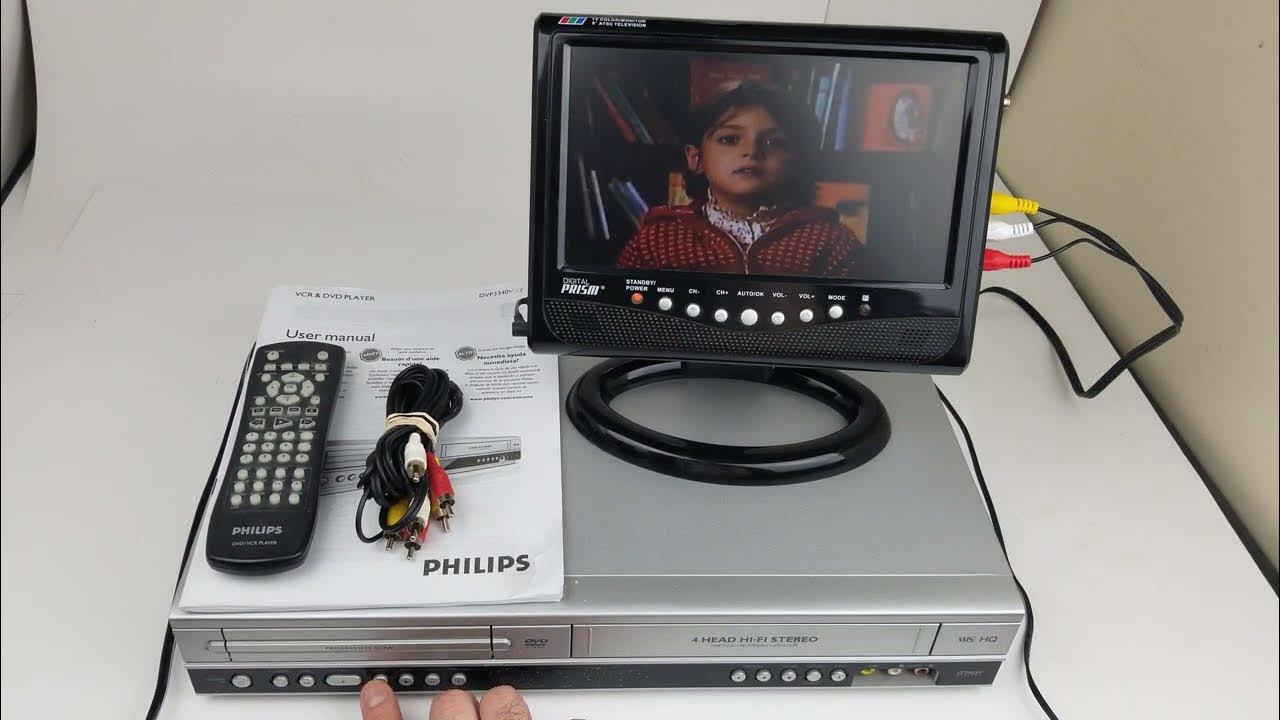 Philips DVP3340V DVD VCR Combo Player VHS Fully Tested w/ Remote