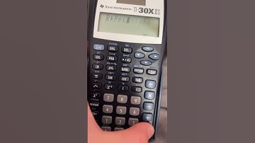 Erevy error message on the TI 30X-IIS calculator