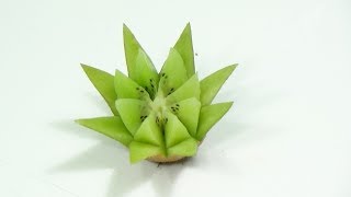 #123 How to make nice kiwi flower / Jak zrobić fajny kwiat z kiwi