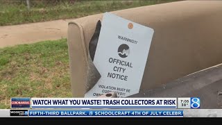 Watch what you're throwing out: Trash collectors at risk