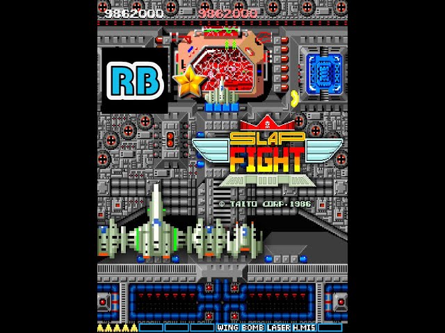 1986 [60fps] Slap Fight 9999990pts Area255 - YouTube