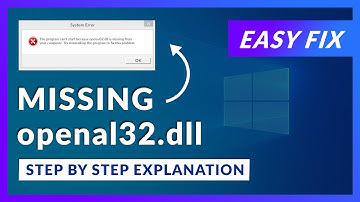 openal32.dll Missing Error | How to Fix | 2 Fixes | 2021