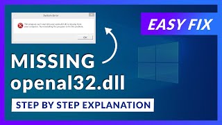 Download Lagu openal32.dll Missing Error | How to Fix | 2 Fixes | 2021 MP3