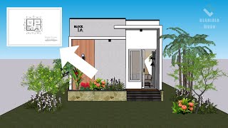 DESAIN RUMAH MUNGIL 4x5 METER DENGAN 2 KAMAR TIDUR - MENGGUNAKAN KONSEP TINY HOUSE - DESAINER MUDA