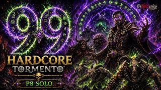 🟣 LIVE D2R Hardcore Hell P8 Solo | 99 Warlock Summoner | Pindleskin