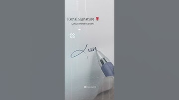 My name signature Kunal || K letter style #shorts#short#viral#trending#ytshorts