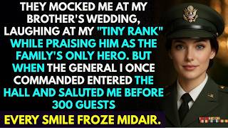 At My Brother’s Wedding, They Laughed at My Rank — Then His General Saluted Me in Front of 300 Guest