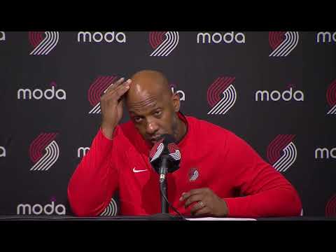 Chauncey Billups Press Conference | Portland Trail Blazers 91, Oklahoma City Thunder 134