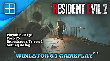 Resident Evil 2 remake winlator 6.1 gameplay | Poco F5 (Snapdragon 7+ gen 2)