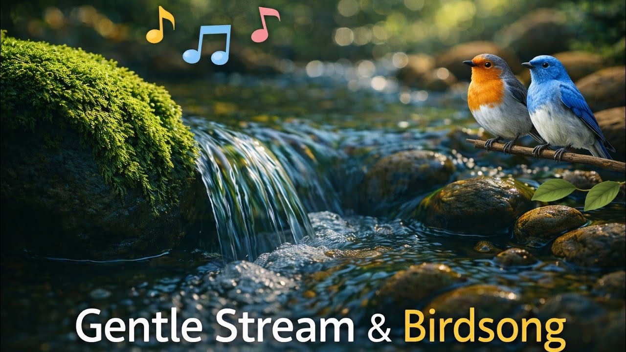 Forest Stream & Birdsong – Gentle Water Sounds for Natural Relaxationº