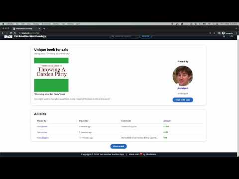 Yet Another Auction App - Spring Boot/React TypeScript