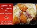 Gratin de butternut au camembert