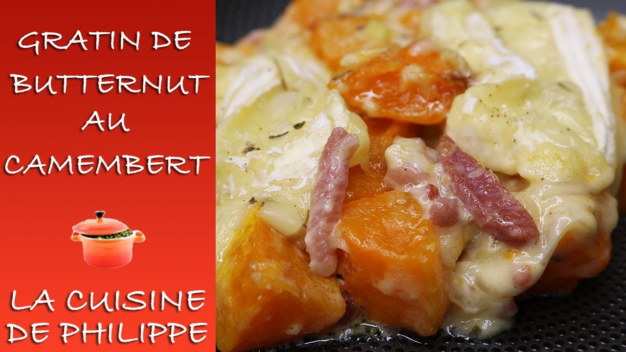 Gratin de butternut au camembert