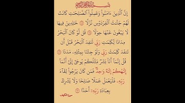 اواخر سورة الكهف